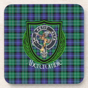 Dessous-de-verre Tartan et blason du clan écossais Abercrombie