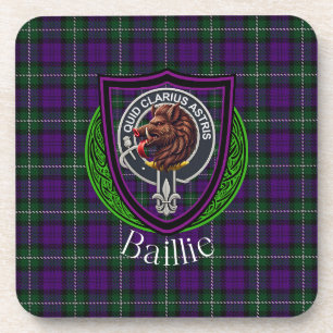 Dessous-de-verre Tartan et blason du clan écossais Baillie