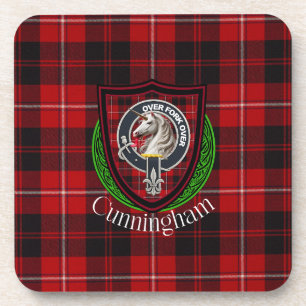 Dessous-de-verre Tartan et blason du clan écossais Cunningham