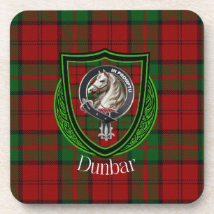 Dessous-de-verre Tartan et blason du clan écossais Dunbar