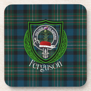 Dessous-de-verre Tartan et blason du clan écossais Ferguson