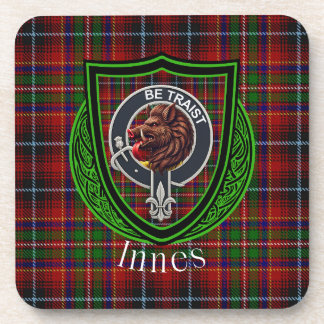 Dessous-de-verre Tartan et blason du clan écossais Innes