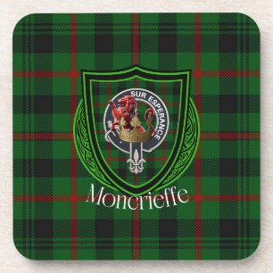 Dessous-de-verre Tartan et blason du clan écossais Moncrieffe