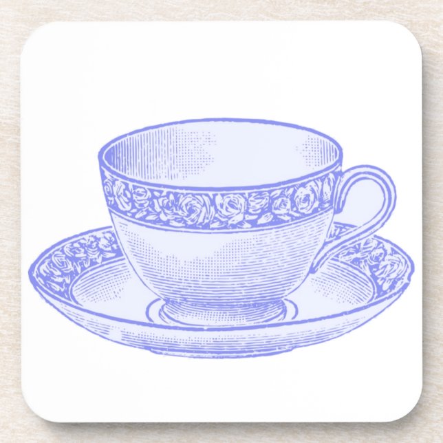 Dessous-de-verre Tasse à thé violette (Devant)