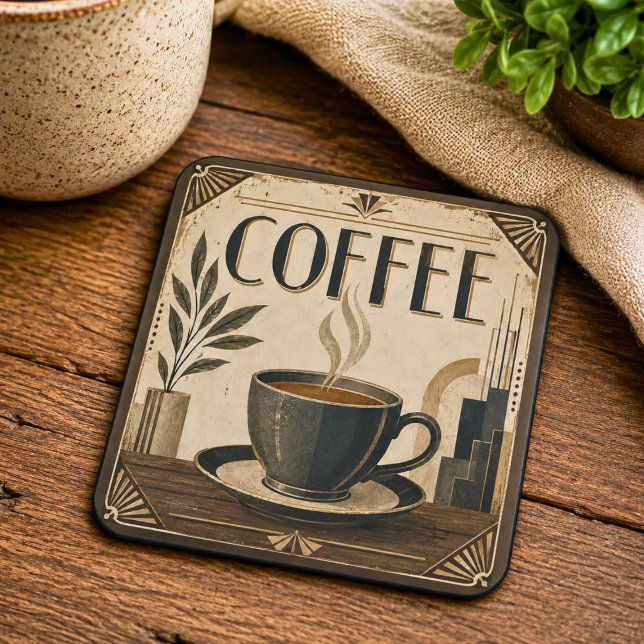Dessous-de-verre Tasse de café Art Déco  (Créateur téléchargé)