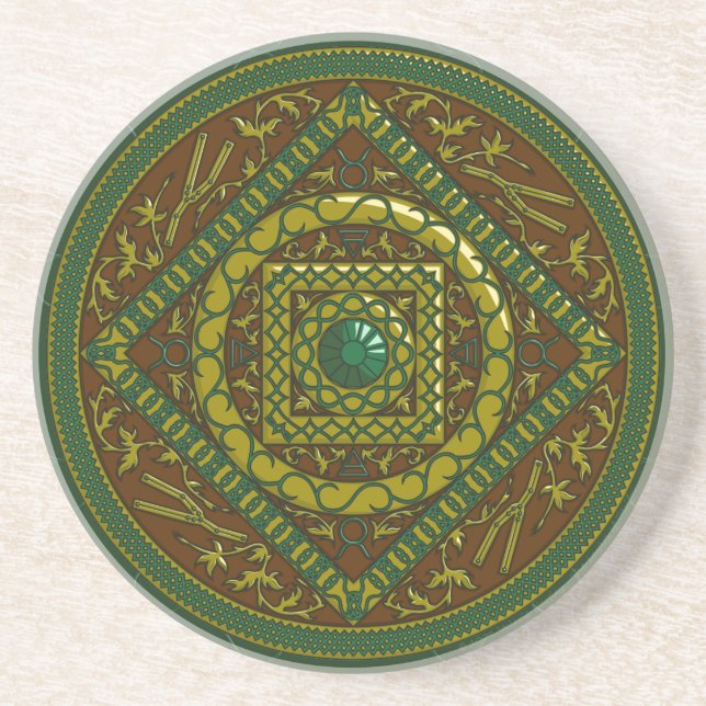Dessous de verre Taurus Mandala (Devant)
