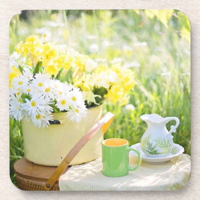 Dessous de verre Tea Party & Daisies (Ensemble de  (Devant)
