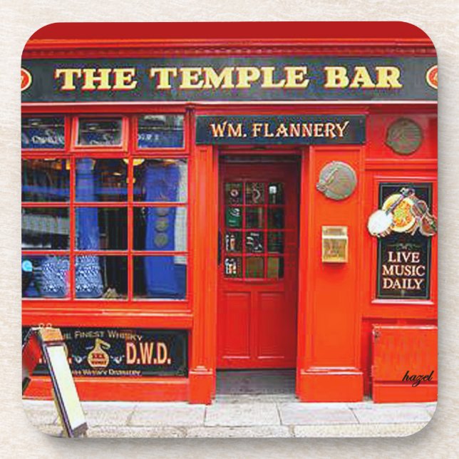 Dessous-de-verre Temple Bar, Dublin, Irlande, Irish Pub Dessous de  (Devant)