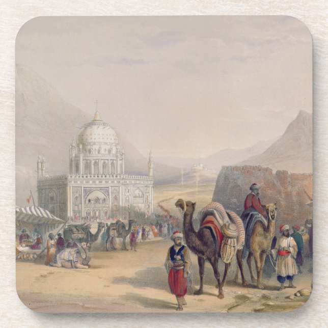 Dessous-de-verre Temple de "Ahmed Shauh", roi de l'Afghanistan, (Devant)