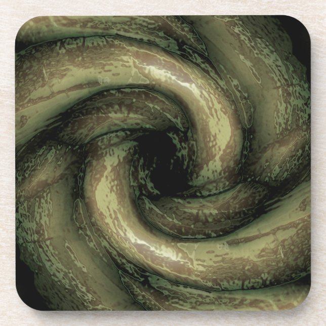 Dessous-de-verre tentacules de monstre vert (Devant)