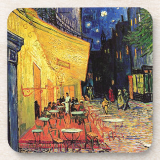 Dessous-de-verre Terrasse de café de Van Gogh la nuit