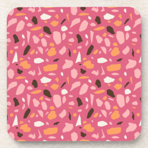 Dessous-de-verre Terrazzo Motif rose