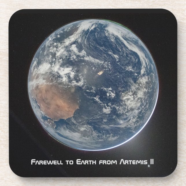 Dessous-de-verre Terre depuis Artemis II (Devant)
