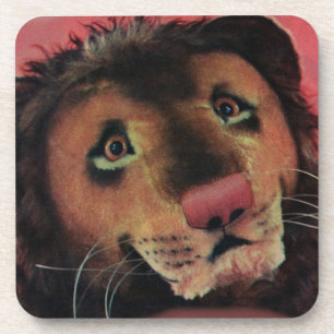 Dessous-de-verre tête de lion de jouet