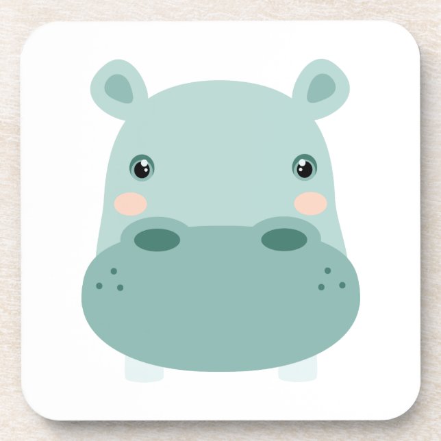 Dessous-de-verre Tête d'hippo (Devant)