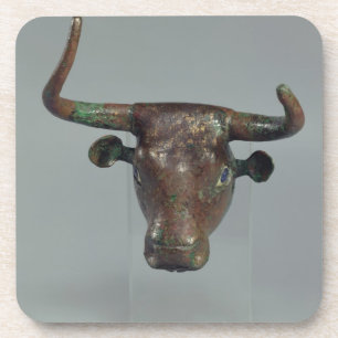 Dessous-de-verre Tête d'un taureau, avec l'inscription sumérienne