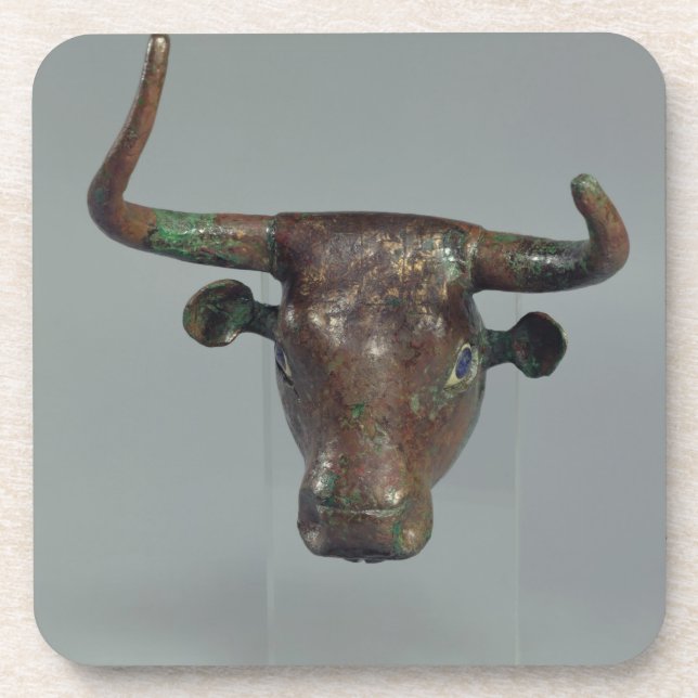 Dessous-de-verre Tête d'un taureau, avec l'inscription sumérienne (Devant)