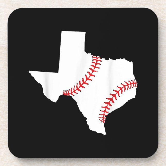 Dessous-de-verre Texas Baseball État drôle Texas Baseball  (Devant)
