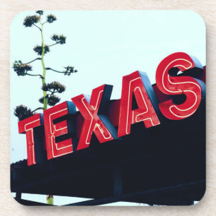 Dessous-de-verre Texas Red Neon Lights USA Amérique