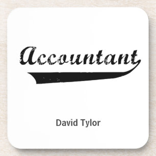 Dessous-de-verre Texte du Accountant Sports Style