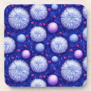 Dessous-de-verre Texture Abstrait avec Orbes Brillantes et Flous