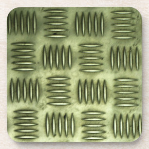 Dessous-de-verre Texture Checkered de plancher d'acier inoxydable