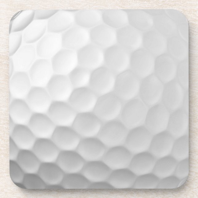 Dessous-de-verre Texture de balle de golf blanche gaufree (Devant)