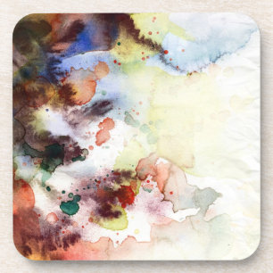 Dessous-de-verre Texture grunge d'aquarelle abstraite avec la