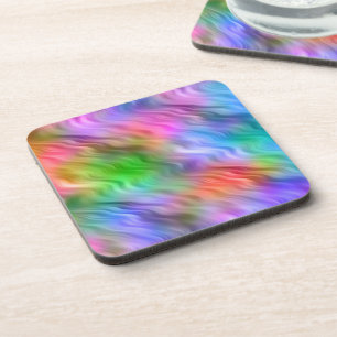 Dessous-de-verre Texture ondulée Fleur sauvage colorée