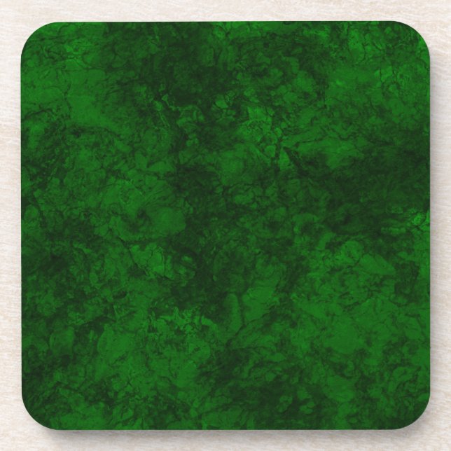 Dessous-de-verre texture vert foncé texturé en marbre de daim grani (Devant)
