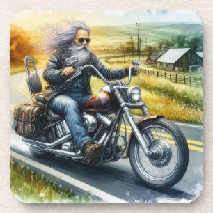 Dessous-de-verre The Old Biker [Ensemble de six]