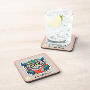 Dessous-de-verre "The Owl Reader"