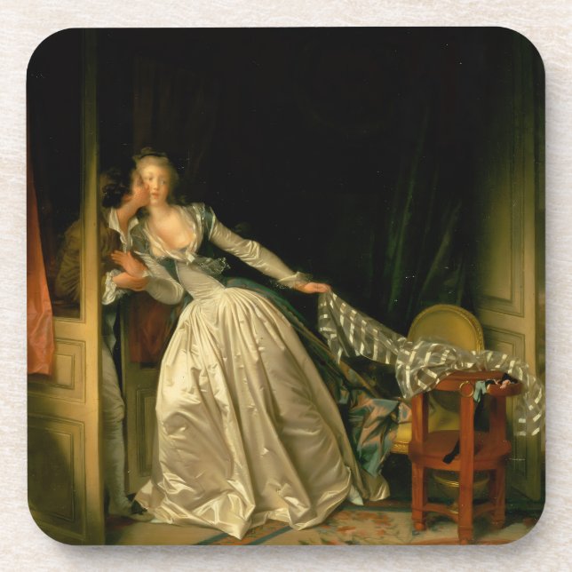Dessous-de-verre The Stolen Kiss Fragonard (Devant)