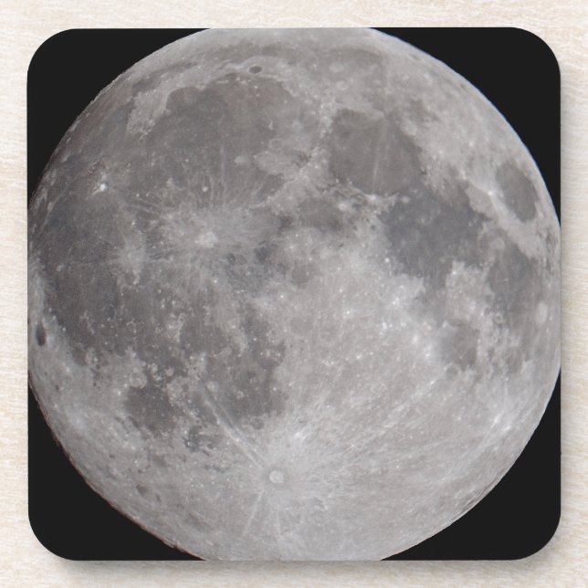 Dessous-de-verre Thème d'astronomie de la pleine lune (Devant)