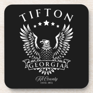 Dessous-de-verre Tifton Tift Comté Géorgie Aigle Vintage