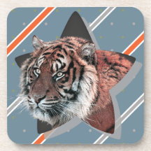 Dessous de verre Tiger moderne pour lui