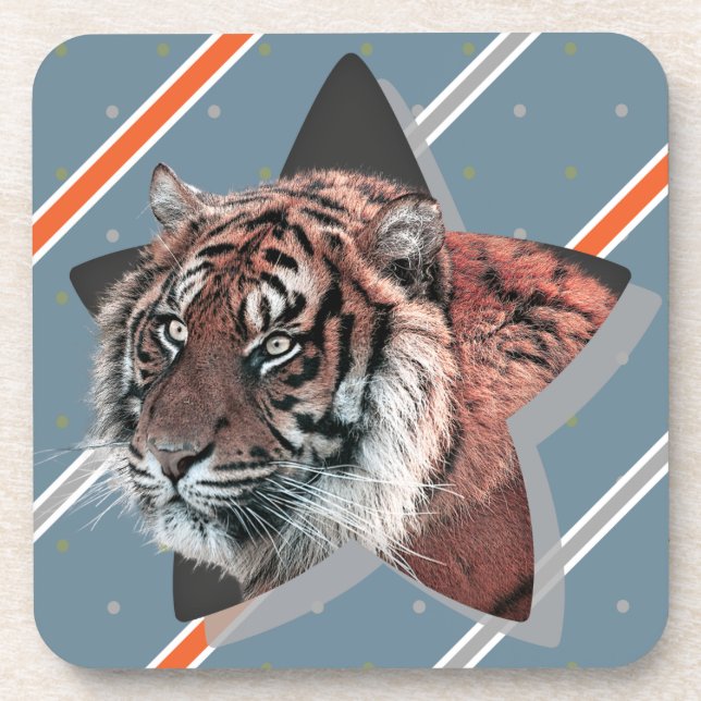 Dessous de verre Tiger moderne pour lui (Devant)