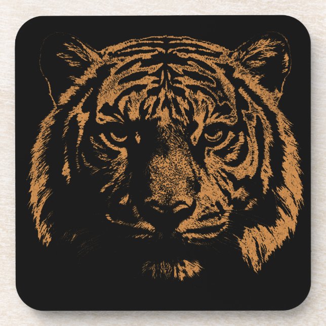 Dessous-de-verre Tigre  (Devant)
