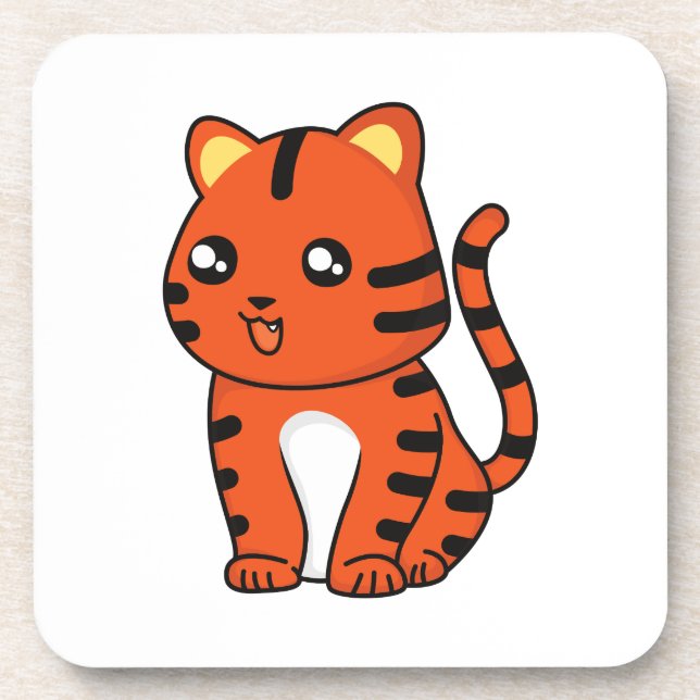 Dessous-de-verre Tigre mignon (Devant)