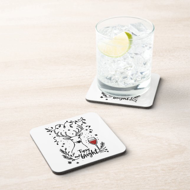 Dessous-de-verre Tipsy et Bright Deer (Côté Droit)