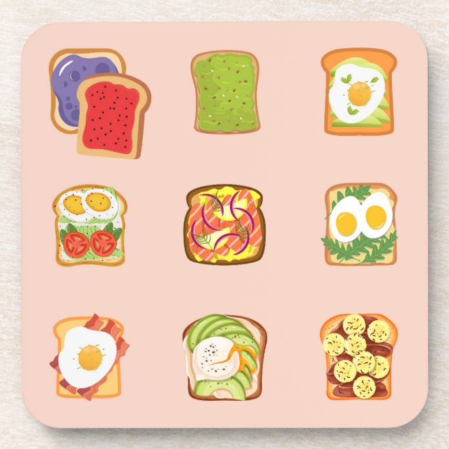 Dessous-de-verre Toast de brunch (Devant)
