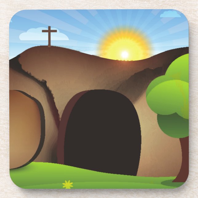 Dessous-de-verre tombeau christ (Devant)