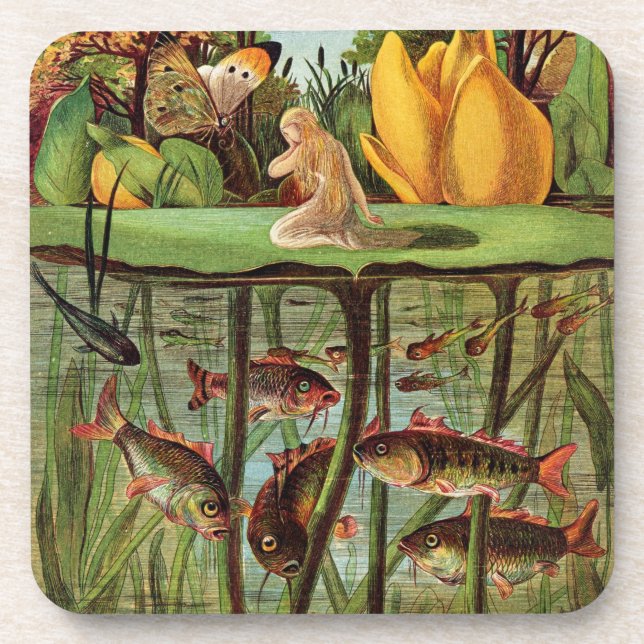 Dessous-de-verre Tommelise très désolé sur la feuille de nénuphar, (Devant)