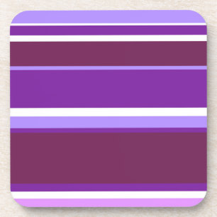Dessous-de-verre Tons de rayures violettes