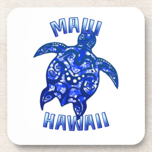 Dessous-de-verre Tortue tribale de vacances Maui Hawaii