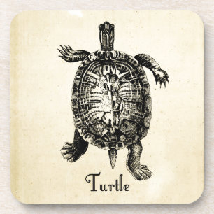 DESSOUS-DE-VERRE TORTUE VINTAGE