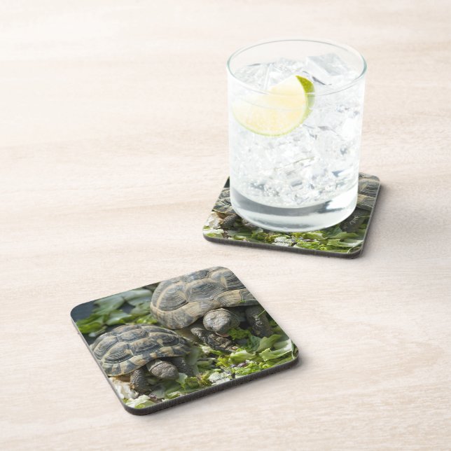 Dessous-de-verre Tortues mignonnes (Côté Droit)