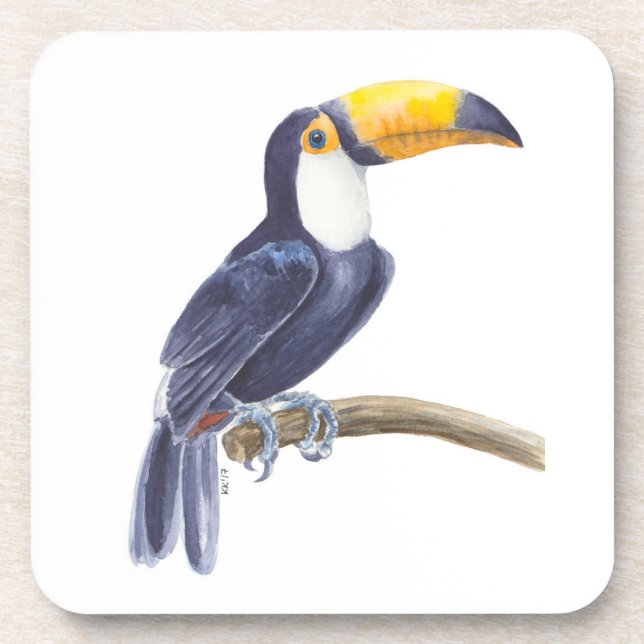 Dessous-de-verre Toucan, oiseau tropical (Devant)