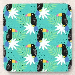 Dessous-de-verre Toucans sur Teal