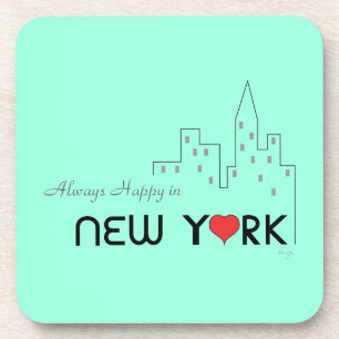 Dessous-de-verre Toujours heureux à New York